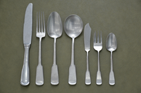 Services de table de style rétro de luxe, couverts en acier inoxydable 304 argenté, écologiques, compatibles lave-vaisselle, durables, pour restaurants