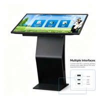 Kiosque d'information interactif à écran tactile LCD Android de 32 pouces, 4K, 20 points, affichage au sol pour école, bureau