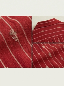 Camisa de Algodón para Hombre, Manga Larga, Corte Regular, Cierre de Botones, con Bordado, Diseño a Rayas Teñidas, Precios Finesse - Product Image 3