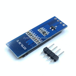 Driver de tela 0,91 polegadas 4 pinos 128x32 I2C IIC Serial Azul/Branco 12832 OLED LCD Display Módulo SSD1306 - Product Image 4