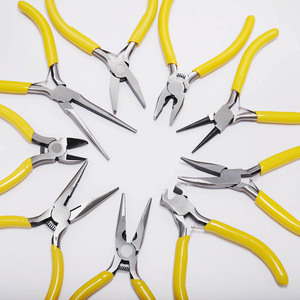 St. Kunkka Jewelry <b>Pliers</b> <b>Set</b> 10Pcs Mini Curved Nose Diagonal Cutting For DIY Handmade Tools Iron Plated - Product Image 2