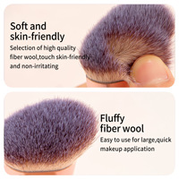 Ensemble de pinceaux de maquillage double face 5 pièces, vente en gros sous marque privée, pour fard à paupières, poudre, fond de teint, contour, pinceaux de maquillage vegan