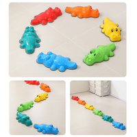 Fournitures spéciales en forme de crocodile pour enfants Blocs d'équilibre intérieurs et extérieurs Promouvoir la coordination Pierres d'équilibre