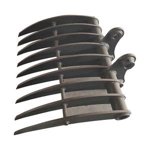 Manufacturers Direct Sale Iron Custom Color Width Thickness <strong>Excavator</strong> <strong>Root</strong> <strong>Rake</strong> <strong>With</strong> <strong>Thumb</strong> - Product Image 6