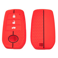 Housse de protection pour clé de voiture, en silicone lisse, compatible avec Toyota Rav4 Corolla Camry Hilux, accessoires de voiture, housse de clé