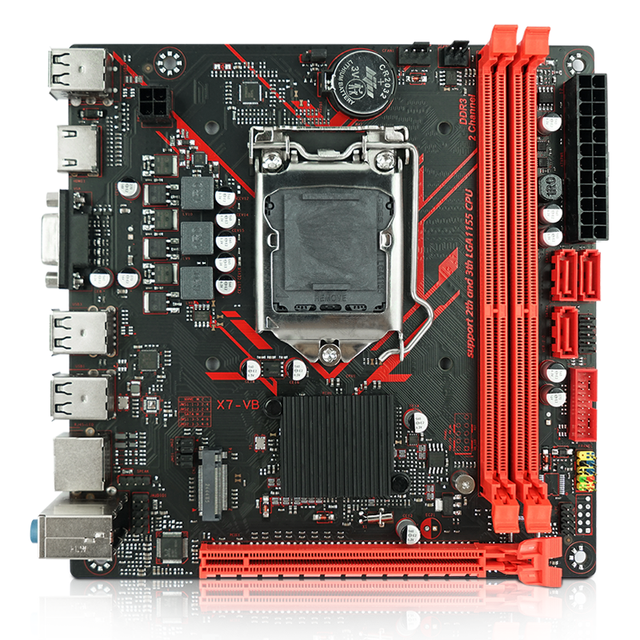 Intel LGA1155 Processor ITX Motherboard H61 Desktop PC Mainboard Dual-channel DDR3 Computer Motherboard