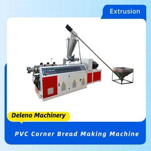 Đôi vít PVC hồ sơ máy đùn dòng với PLC điều khiển & động cơ cho góc cạnh Bead TRIM sản xuất - Product Image 2