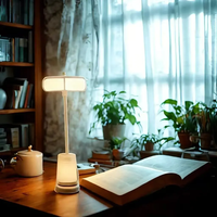 Lampe de nuit tactile USB à intensité variable Lampe de bureau pour dortoir étudiant Lecture Protection des yeux Chambre à coucher LED à charge USB