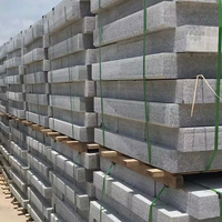 Piliers en granit gris-blanc Newstar G603 SGZ, blocs de pavés, pierres de clôture extérieure, palissades, pavés flamés, pavés martelés, bordures