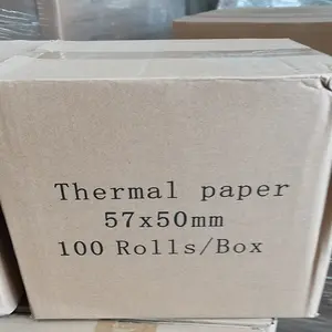 זול מחיר 57*50mm תרמית נייר לחמניות תוצרת סין