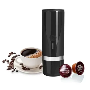 Mesin kopi instan otomatis, mesin Espresso portabel 12V Italia kapsul kopi instan otomatis penuh, pengisian daya USB semua dalam satu desain