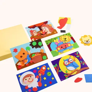 Eva Stiker 3d Buatan Tangan Anak-anak TK Produksi Diy Anak Laki-laki Perempuan Mainan Pendidikan Stiker 3d untuk Anak-anak Balita