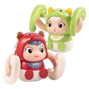 Juguete eléctrico de plástico duradero para entrenamiento de bebés, <span class=keywords><strong>Robot</strong></span> de Educación Temprana de dragón rodante para práctica de cabeza, regalo para aprender a gatear - Product Image 1