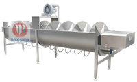 Machine de pré-refroidissement de l'eau en acier inoxydable très productive machine de pré-refroidisseur en spirale pour la ligne d'abattage de volaille