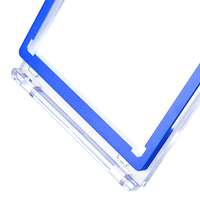Porte-cartes magnétique One Touch 35pt avec protection UV, étui rigide en plastique, bord diamanté et bords colorés