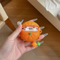 Funda Protectora de PVC con Diseño Creativo de Dibujos Animados Naranja para las Generaciones Pro 3/Pro 2