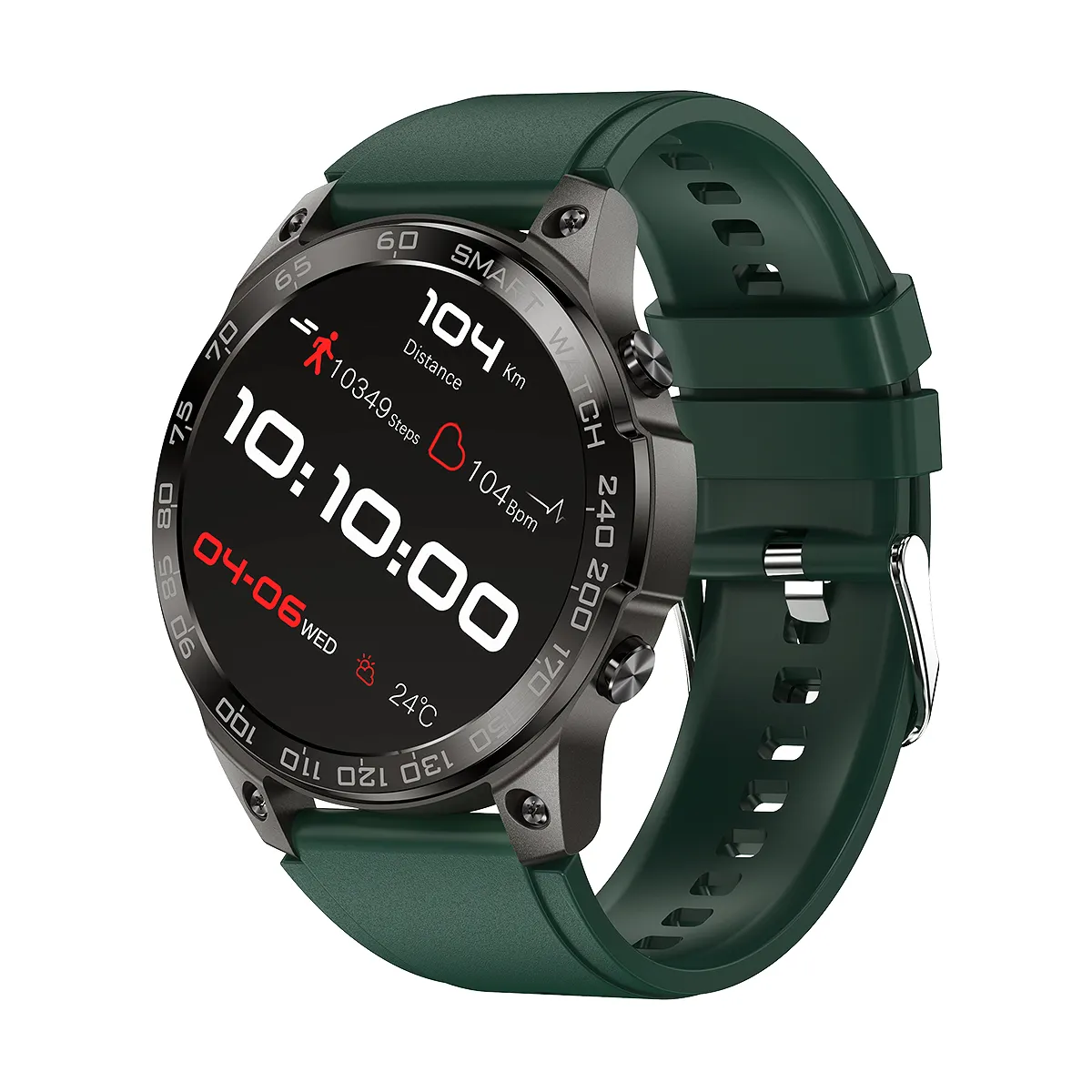 2023 Ecg Hot Selling Amoled Smart Watch Classic Hartslag Tracker Bloeddruk Zuurstof Sport Smart Watch Voor Android Ios Telefoon