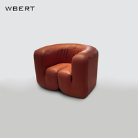 WBERT Nordic Vintage Canapé simple Chaise Designer italien Alien Lazy Lounge Salle à manger Salon Chambre à coucher Canapé simple créatif Chaise