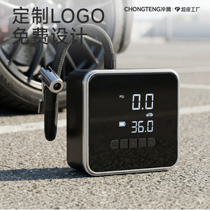 Mini Wireless Car Tire Inflator <b>Pump</b> 12V Led Digital Display Portable Electric Air <b>Pump</b> Single Cylinder <b>Battery</b> Powered - Product Image 2