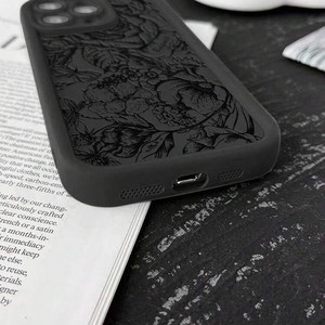 Custodia per telefono con Rose di lusso per <span class=keywords><strong>iPhone</strong></span> 17 Pro custodia <span class=keywords><strong>iPhone</strong></span> 16 15 13 14 12 11 Pro XS Max <span class=keywords><strong>XR</strong></span> X 7 8 Plus SE Cover in Silicone morbido - Product Image 2