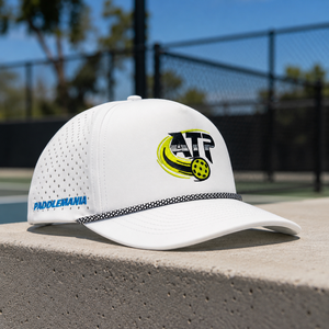 Casquette de golf 5 panneaux en cuir imprimé et silicone brodé, personnalisable, haute qualité, faible MOQ, avec bande anti-transpiration à scratch, respirante - Product Image 3