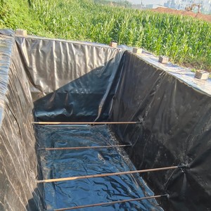 Hoge Dichtheid 1.0Mm Hdpe Geomembrane Voering Polyethyleen/Plastic Kunstmatige Meertank/Vijver Viskwekerij Dam Park Visvijver Beste Prijs - Product Image 3