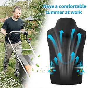 In Stock Summer Men Women Sun Protection Coat USB Skin Suit Working Fishing Camping air Fan <b>Cooling</b> Vest air Cooled <b>Jacket</b> - Product Image 2