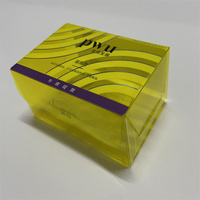Mini MOQ Recycled Materials Klare hoch transparente PVC-PET-Kunststoff verpackungs boxen für den kosmetischen Einzelhandel