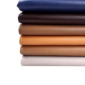 Eco imitación algodón franela Nappa 0,7mm PU Rexine vegano Artificial Faux decorativo tela de cuero sintético para tapicería