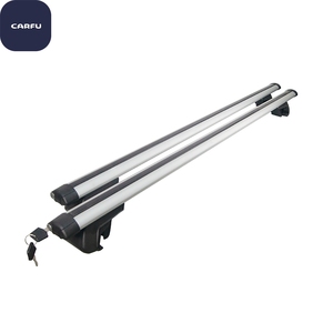 Barres transversales universelles pour toit de voiture de 50 pouces, barres de transport de bagages en aluminium avec système de verrouillage pour véhicules dotés de rails latéraux surélevés - Product Image 2