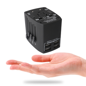 Bộ Sạc Nhanh Bộ Chuyển Đổi Du Lịch Quốc Tế Thông Dụng Bộ Chuyển Đổi Nguồn US UK EU Bộ Sạc Du Lịch Toàn Cầu Với 4 Cổng USB - Product Image 1