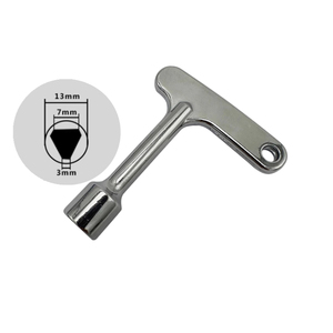 Clé de verrouillage de clé triangulaire pour porte d'<span class=keywords><strong>ascenseur</strong></span>, outil de verrouillage de porte professionnel pour <span class=keywords><strong>ascenseur</strong></span> autorisé, compatible avec les grandes marques - Product Image 1
