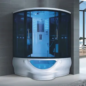 Bathroom functional smart steam shower rooms cabin with thermostat