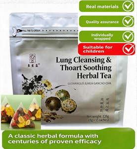 Thé Détoxifiant Naturel et Biologique pour les Poumons des Fumeurs – Sachets de Thé Pyramidaux Biodégradables de Luxe pour le Bien-être et la Santé – Tisane Chinoise aux Herbes - Product Image 1