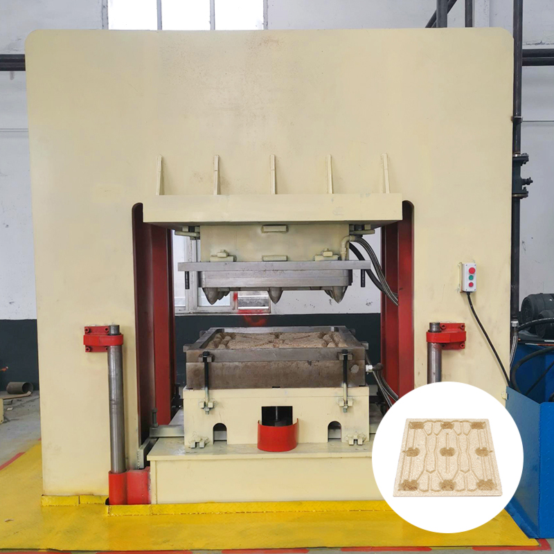 Машина для прессования опилок, деревянных поддонов