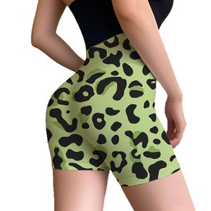 Short de <span class=keywords><strong>yoga</strong></span> imprimé 3D taille mi-haute élastique respirant pour femme, taille plus, effet galbant <span class=keywords><strong>des</strong></span> fesses, pour le sport et la course à pied, trois points - Product Image 5