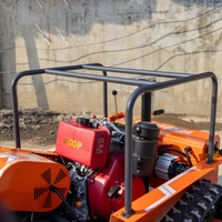Tondeuse à gazon automatisée télécommandée MK 1200 haute productivité pour usage domestique et agricole, débroussailleuse agricole sur chenilles
