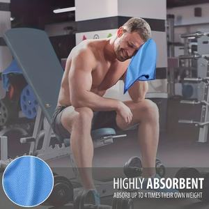 Toalla Deportiva al por Mayor con Mini Set de Gel de Silicona, Portátil, de Fibra de Poliéster Fría, para Fitness, Correr, Aire Libre, de Secado Rápido y Refrescante - Product Image 5