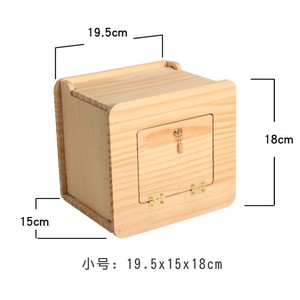 Caja de cría para loros de madera, tamaño mediano, con ventana de observación para la nidificación de aves - Product Image 5