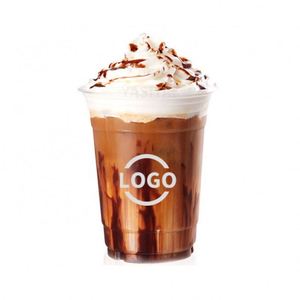 Customized Disposable PET <b>PLA</b> Cups with Lids Clear Embossed Printing Logo Boba Coffee and Cold Drinks - Product Image 4