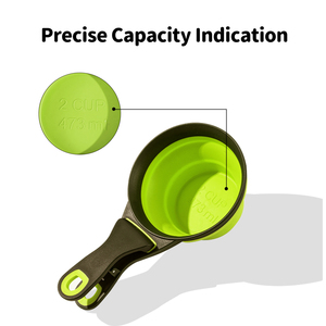 Cuchara Medidora de Silicona Plegable Ecológica para Comida de Perro, Taza Medidora Sólida Impermeable, Clip Sellador de Bolsas para Viaje - Product Image 4