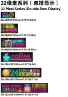 Señal LED programable de alimentación USB, cartel Digital interior para coche, Panel de píxeles LED IP65, pantalla de mensajes de desplazamiento