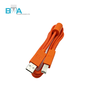 Câble USB <span class=keywords><strong>2</strong></span>.0 A vers B mâle orange avec noyau en ferrite, blindage UL2725 28AWG, faisceau haute visibilité de 1,5 m pour CNC et PLC - Product Image 2