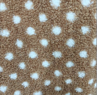 Tissu polaire 100 % polyester gaufré à pois pour vêtements, chapeaux, jouets, velours néerlandais, peluche, tissu tricoté pour vêtements
