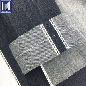 Tùy Chỉnh Nhật Bản Selvedge Vải Denim 13.8Oz 468gsm Nặng 100% Bông Sợi Nhuộm Slub Phong Cách Cho Áo Khoác Cổ Điển Giá Thấp Danh Sách - Product Image 1