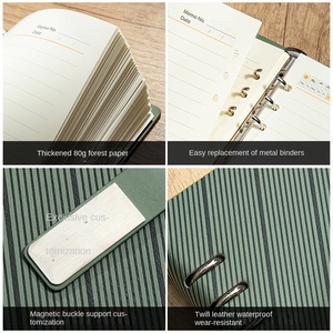 <span class=keywords><strong>New</strong></span> A5 Cao cấp Da Bìa Loose-Leaf Máy Tính Xách Tay 100 Sheets Với Biểu Tượng Tùy Chỉnh In Cho Các Cuộc Họp Kinh Doanh Văn Phòng Quà Tặng - Product Image 3