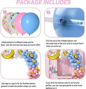 <span class=keywords><strong>Kit</strong></span> de guirlande d'arche de ballons pour révélation de sexe, fête prénatale, remise de diplôme, rentrée scolaire, Noël, Pâques, Halloween, garçon ou fille - Product Image 6