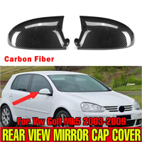 Pour Volkswagen Golf 5 : Coque de rétroviseur extérieur en fibre de carbone avec protection et modification du clignotant