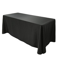 Nappes rectangulaires et carrées extra larges en polyester, nappes tricotées unies blanches et noires pour les fêtes et événements Carton Plant