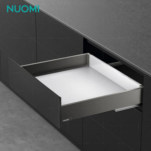 NUOMI ELEGANT Accessoires d'armoire Glissières <span class=keywords><strong>de</strong></span> <span class=keywords><strong>tiroir</strong></span> minces à fermeture douce Boîte Glissière <span class=keywords><strong>de</strong></span> <span class=keywords><strong>tiroir</strong></span> à rail robuste Quincaillerie pour meubles - Product Image 3